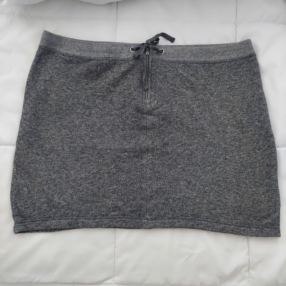Joe Boxer Dark Grey Mini Skirt 100% Cotton Size L (0271)